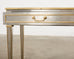 John Vesey Style Steel Bronze Neoclassical Console Desk