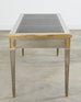 John Vesey Style Steel Bronze Mounted Library Table Desk