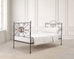 19th C. French Napoleon III Empire Wrought Iron Bronze Daybed