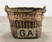 French Champagne Grape Vineyard Harvest Woven Wicker Basket