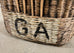 French Champagne Grape Vineyard Harvest Woven Wicker Basket