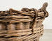 French Champagne Grape Vineyard Harvest Woven Wicker Basket