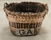 French Champagne Grape Vineyard Harvest Woven Wicker Basket