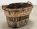 French Champagne Grape Vineyard Harvest Woven Wicker Basket
