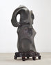 Monumental Chinese Scholar's Water Stone on Carved Base 5 Ft