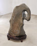 Monumental Chinese Scholar's Water Stone on Carved Base 5 Ft