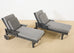 Set of Nine Weatherend Lacquered Teak Garden Furniture Suite