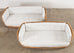 Pair of Organic Modern Rattan Wicker Basket Sofa Settees
