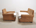 Organic Modern Woven Rattan Wicker Lounge Chair and Settee