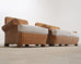 Organic Modern Woven Rattan Wicker Lounge Chair and Settee