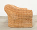 Michael Taylor Inspired Rattan Wicker Sofa by Wicker Works