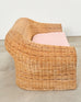 Michael Taylor Inspired Rattan Wicker Sofa by Wicker Works