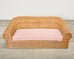 Michael Taylor Inspired Rattan Wicker Sofa by Wicker Works