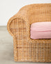 Michael Taylor Inspired Rattan Wicker Sofa by Wicker Works