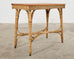 Arts and Crafts Period Rattan Wick Console or Center Table