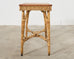 Arts and Crafts Period Rattan Wick Console or Center Table