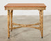 Arts and Crafts Period Rattan Wick Console or Center Table