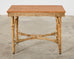 Arts and Crafts Period Rattan Wick Console or Center Table