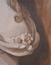 William Skilling "Bust of a Lady" Oil on Canvas Painting 3' Ft