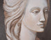 William Skilling "Bust of a Lady" Oil on Canvas Painting 3' Ft