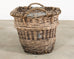 Large Rustic French Provincial Wine Harvest Basket