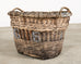 Large Rustic French Provincial Wine Harvest Basket