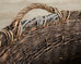Large Rustic French Provincial Wine Harvest Basket