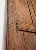 Pair of Rustic 19th C. French Walnut Bifold Wood Doors 9 Ft