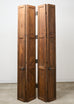 Pair of Rustic 19th C. French Walnut Bifold Wood Doors 9 Ft