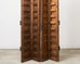 Pair of Rustic 19th C. French Walnut Bifold Wood Doors 9 Ft