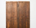 Pair of Rustic 19th C. French Walnut Bifold Wood Doors 9 Ft