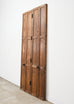 Pair of Rustic 19th C. French Walnut Bifold Wood Doors 9 Ft