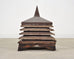 19th C. Pine Zinc Americana Farmhouse Pagoda Form Roof Cupola
