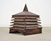19th C. Pine Zinc Americana Farmhouse Pagoda Form Roof Cupola