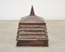 19th C. Pine Zinc Americana Farmhouse Pagoda Form Roof Cupola
