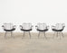 21st Century Set of Four Woodard Sculptura Garden Dining Armchairs