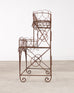 French Art Nouveau Two-Tier Wirework Boulangerie Baker's Rack