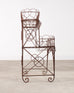 French Art Nouveau Two-Tier Wirework Boulangerie Baker's Rack