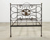 19th C. French Napoleon III Empire Wrought Iron Bronze Daybed