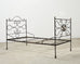 19th C. French Napoleon III Empire Wrought Iron Bronze Daybed