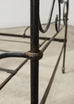 19th C. French Napoleon III Empire Wrought Iron Bronze Daybed