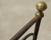 19th C. French Napoleon III Empire Wrought Iron Bronze Daybed