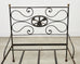 19th C. French Napoleon III Empire Wrought Iron Bronze Daybed
