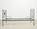 19th C. French Napoleon III Empire Wrought Iron Bronze Daybed