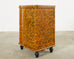 Lacquer Speckled Sewing Table Cupboard by Artist Ira Yeager