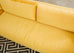 Bespoke Yellow Mohair Velvet Upholstered Sectional Sofa