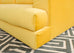 Bespoke Yellow Mohair Velvet Upholstered Sectional Sofa