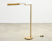 Mid-Century Modern Casella Brass Articulated Pharmacy Floor Lamp