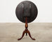 Georgian Style Lacquered Japonisme Tilt Top Center Table