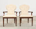 Set of Eight Maitland Smith French Louis XVI Dining Chairs